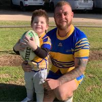 Reviewer Hayden Matthews' photo: man and boy with a football
